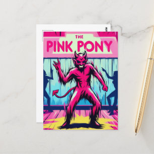 Devil Dances at Pink Pony Postcard