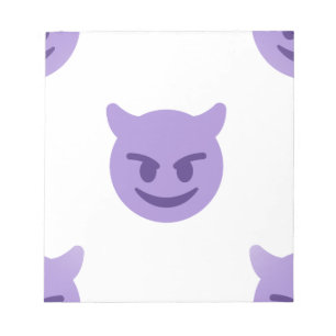 devil emoji notepad