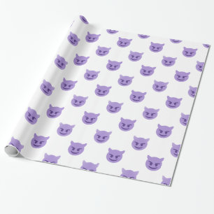 devil emoji wrapping paper