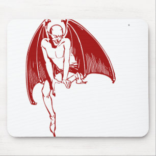 Devil Evil Demon Monster Wings Gothic Mouse Pad
