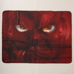 DEVIL EYES SHERPA BLANKET