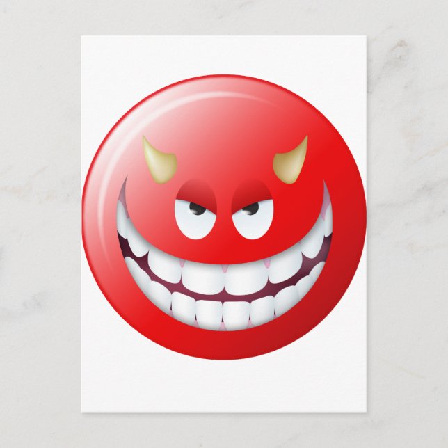 Devil Face 2 Postcard (Front)