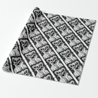 devil face wrapping paper