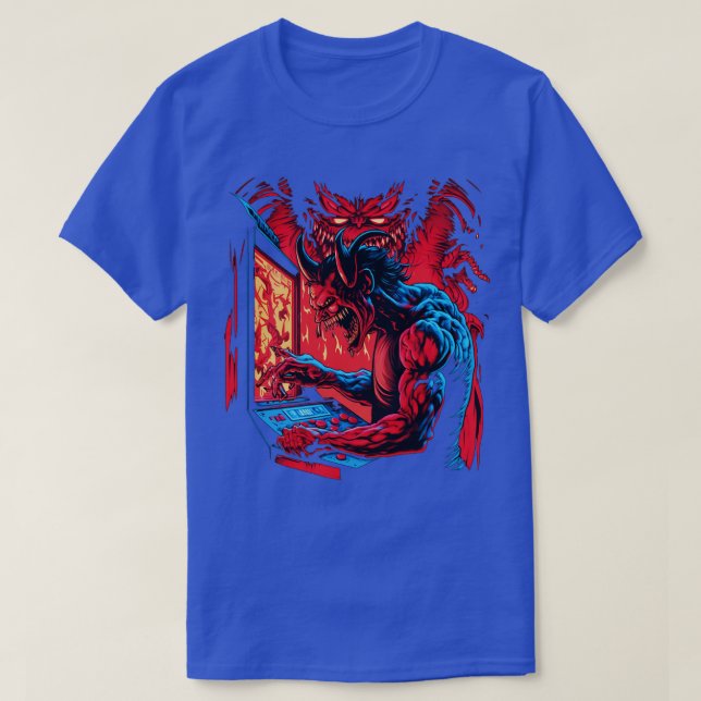 devil gamer T-Shirt (Design Front)