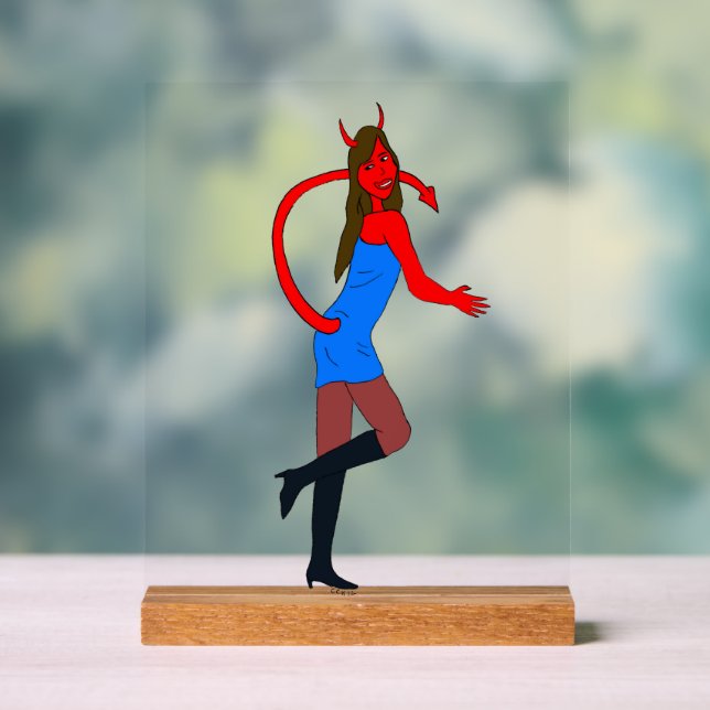 devil girl     acrylic sign (Neutral)