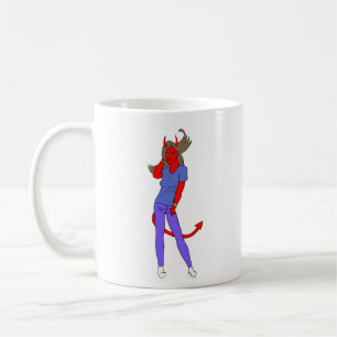 devil girl coffee mug