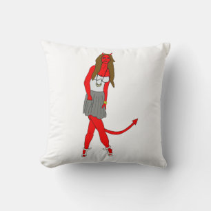 devil girl cushion