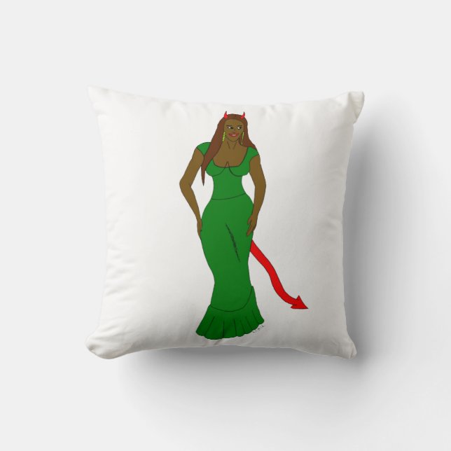 devil girl    cushion (Front)