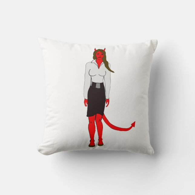 devil girl    cushion (Front)