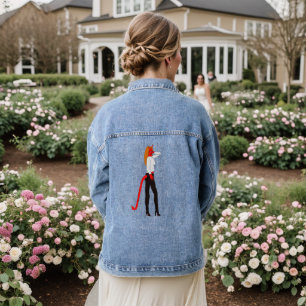 devil girl     denim jacket