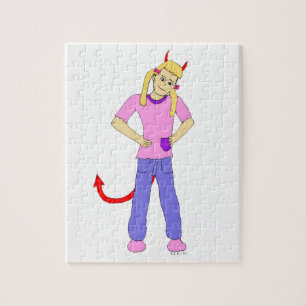 devil girl jigsaw puzzle