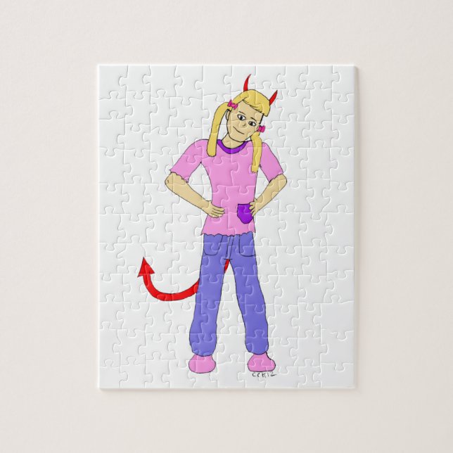 devil girl jigsaw puzzle (Vertical)