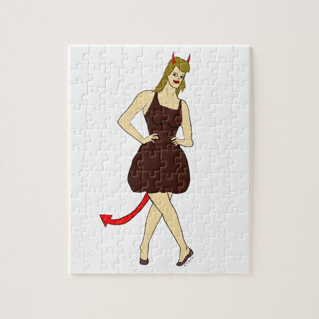 devil girl     jigsaw puzzle (Vertical)