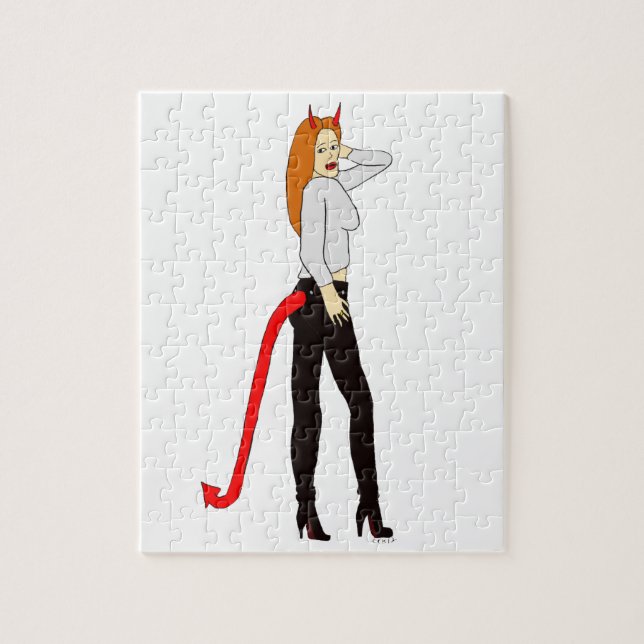 devil girl     jigsaw puzzle (Vertical)