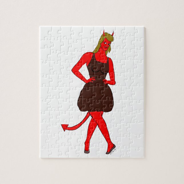 devil girl     jigsaw puzzle (Vertical)