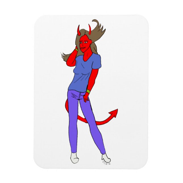 devil girl     magnet (Vertical)