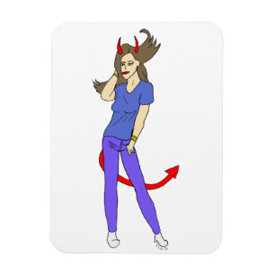 devil girl magnet