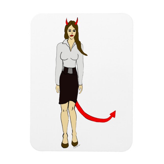devil girl     magnet (Vertical)