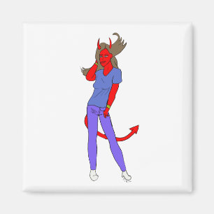 devil girl magnet