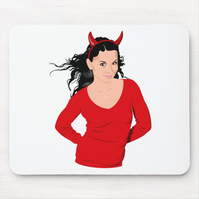 DEVIL GIRL MOUSE PAD (Front)