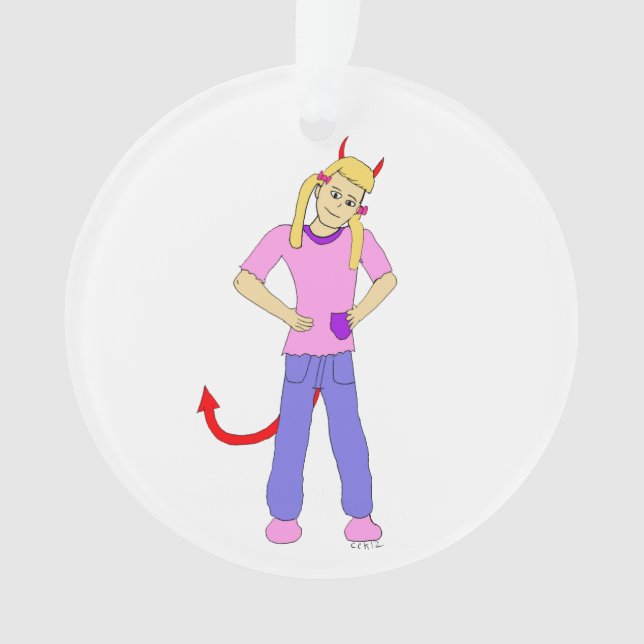 devil girl    ornament (Front)