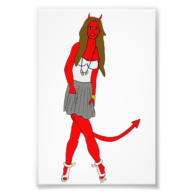 devil girl  photo print (Front)