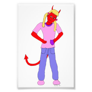 devil girl    photo print