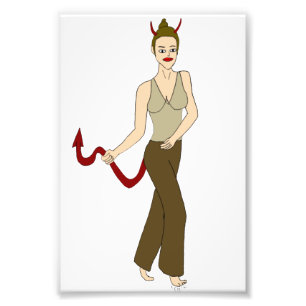 devil girl    photo print