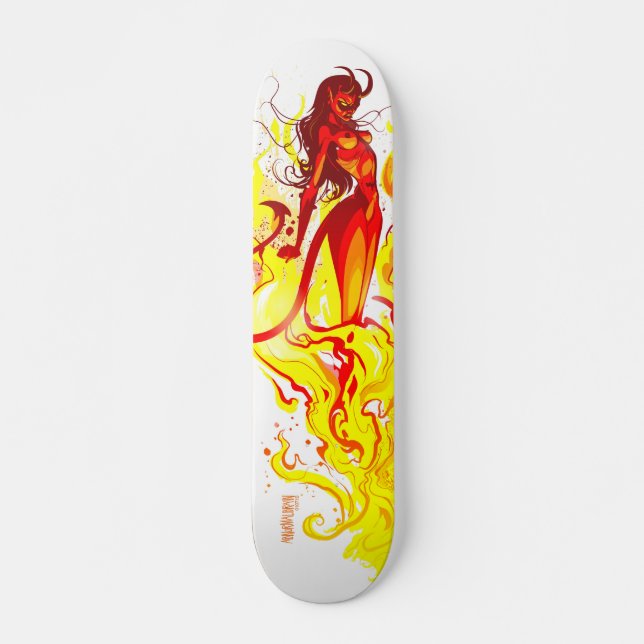Devil Girl Rising Skateboard (Front)