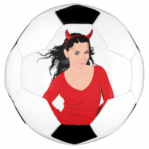 DEVIL GIRL SOCCER BALL