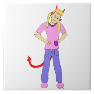 devil girl    tile