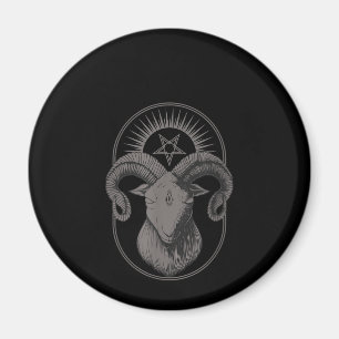 Devil Goat Pentagram Baphomet Satan Occult Satanic Magnet