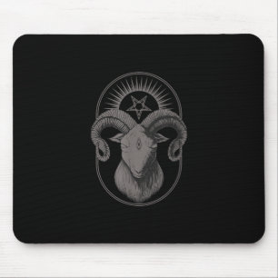 Devil Goat Pentagram Baphomet Satan Occult Satanic Mouse Pad