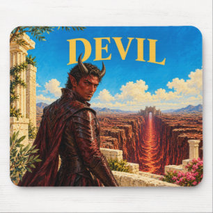 Devil, Gothic Fantasy Monster Mouse Pad