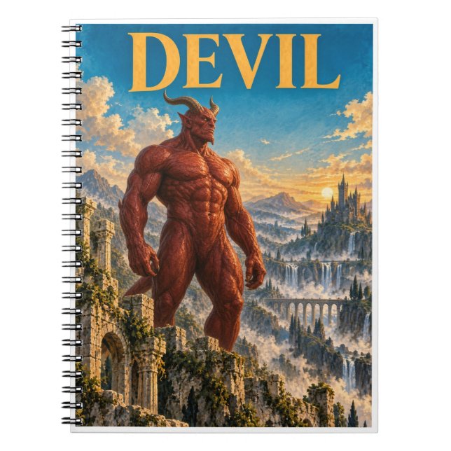 Devil, Gothic Fantasy Monster Notebook (Front)