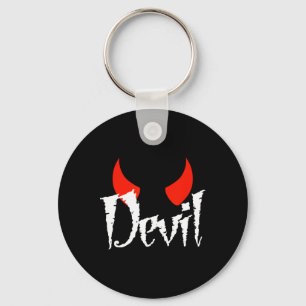 Devil Halloween Matching Couple Girlfriend 1  Key Ring