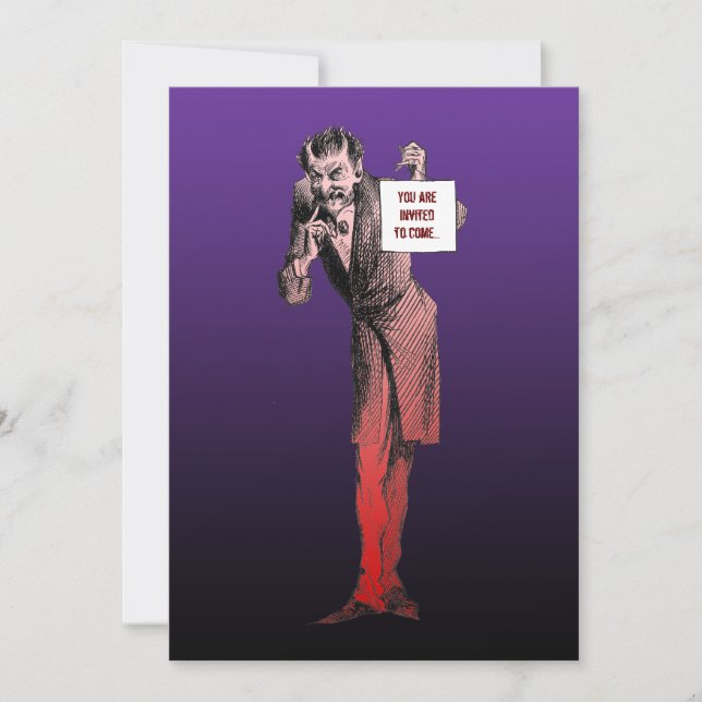 Devil Halloween Party Invitations (Front)