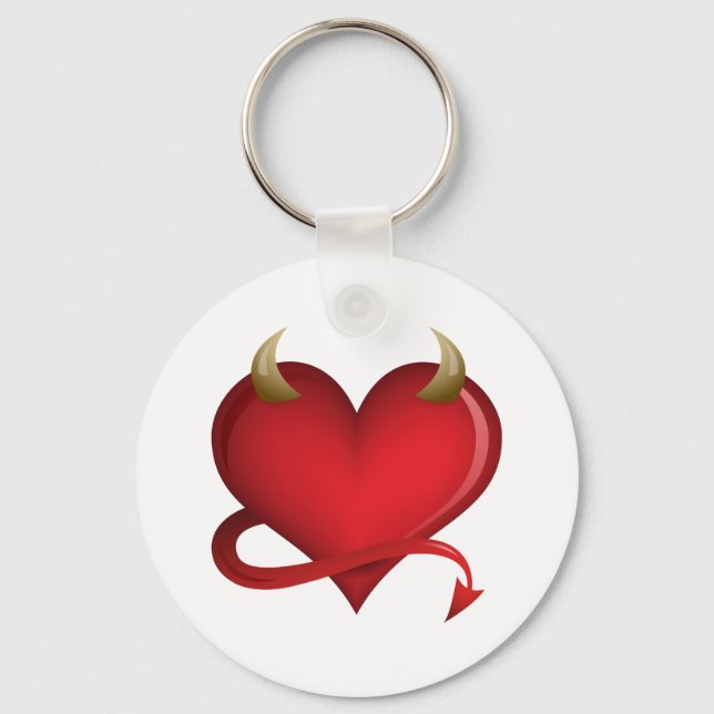 Devil Heart Key Ring (Front)
