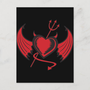 Devil Heart Postcard