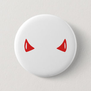 Devil Horns 6 Cm Round Badge