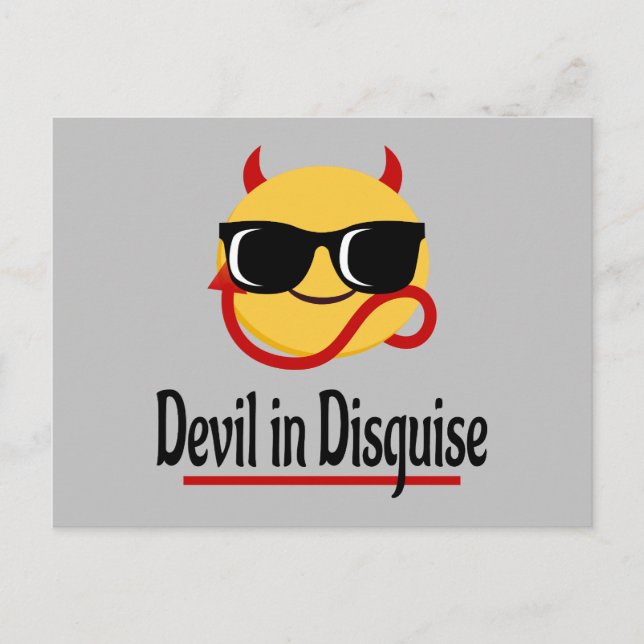 devil in disguise Emoji Hot Trendy Funny Postcard (Front)