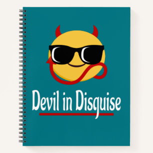 devil in disguise Emoji Hot Trendy Funny white Notebook