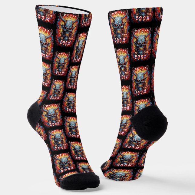 Devil In This Room Socks (Angled)
