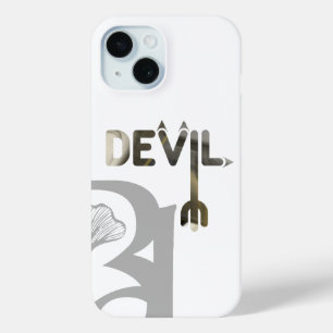 DEVIL iPhone Cases Trend Abstract Black White