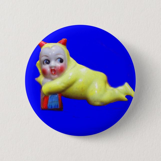 devil-ish little imp 6 cm round badge (Front)