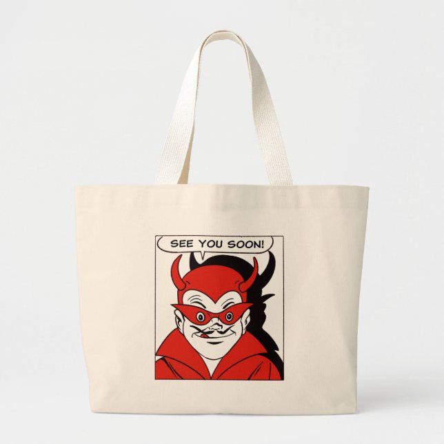Devil Large Tote Bag (Front)