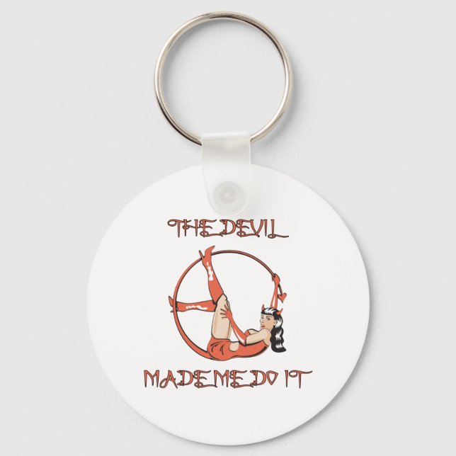 Devil Made Me Do It Key Ring (Front)