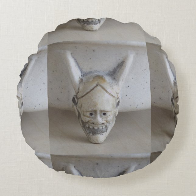 Devil Mask Bonsai Pot Pillow (Front)