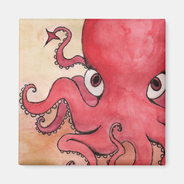 Devil Octopus Magnet (Front)