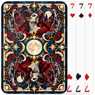 Devil, Paper Cut Monster Playing Cards